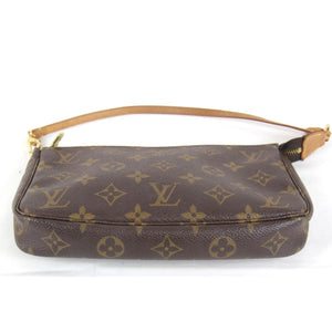 Louis Vuitton Pochette Accessoire  Canvas Clutch Bag