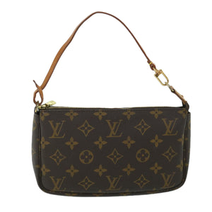 Louis Vuitton Pochette Accessoire  Canvas Clutch Bag