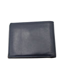 Dior Homme  Bi-Fold Wallet in Navy Blue Grained Calfskin Leather