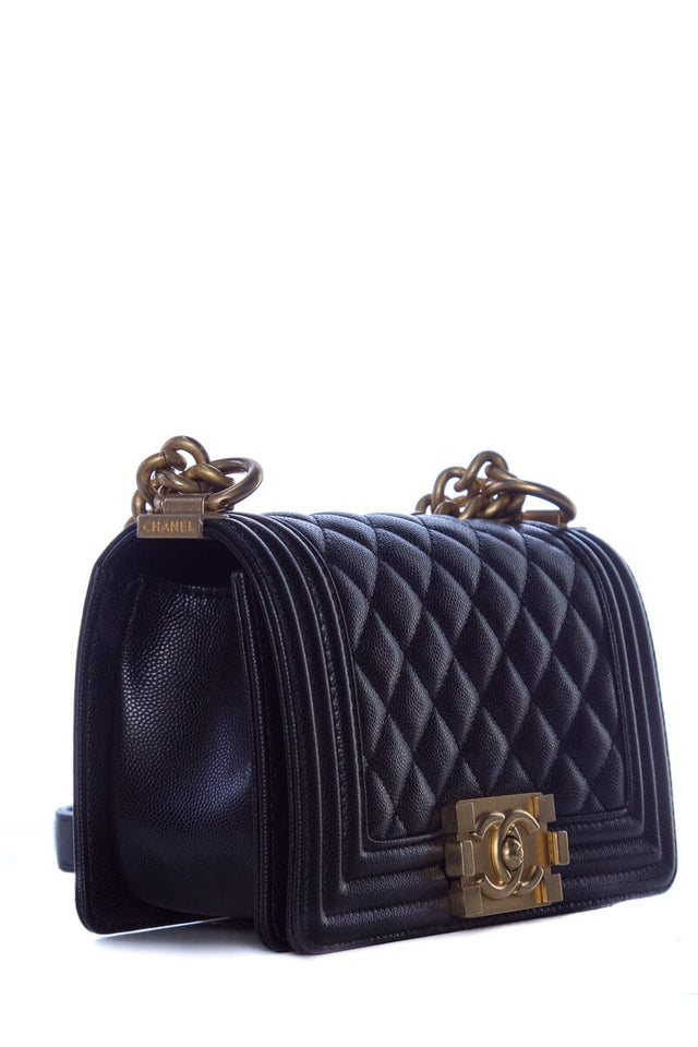 Chanel Black Small Boy Bag GHW Handbag