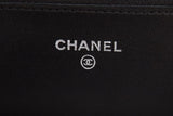 Chanel 2018 Black Lamb Skin Wallet on Chain Cross-Body