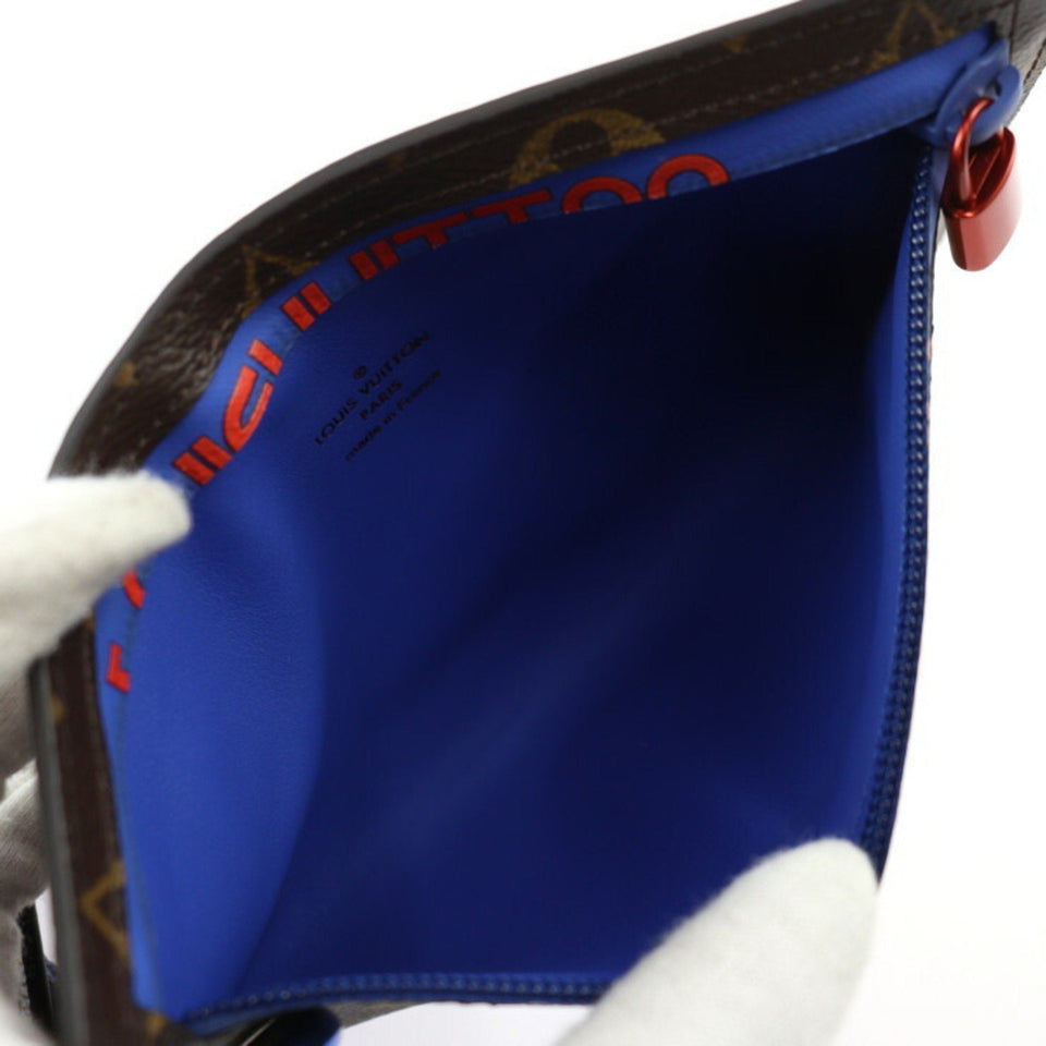 Louis Vuitton Pochette Ruban  Canvas Clutch Bag