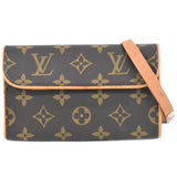 Louis Vuitton Pochette Florentine  Canvas Clutch Bag