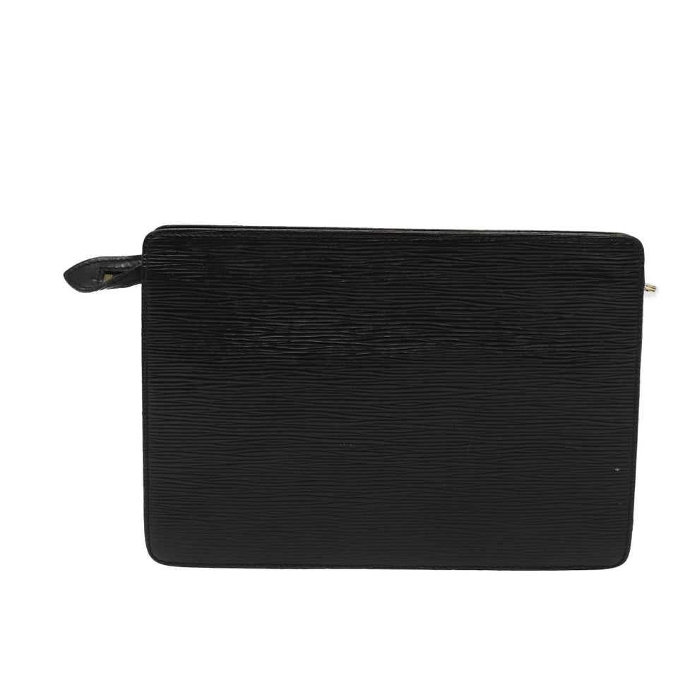 Louis Vuitton Epi Pochette Homme Clutch Bag Black Noir
