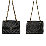 Chanel bags Vintage Black Coco Paris Double Flap Bag