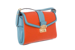 Gucci Orange & Blue Medium GG Aria Collection Cross-Body