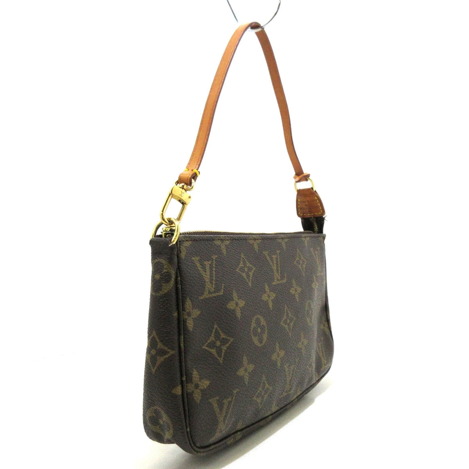 Louis Vuitton Pochette Accessoire  Canvas Clutch Bag