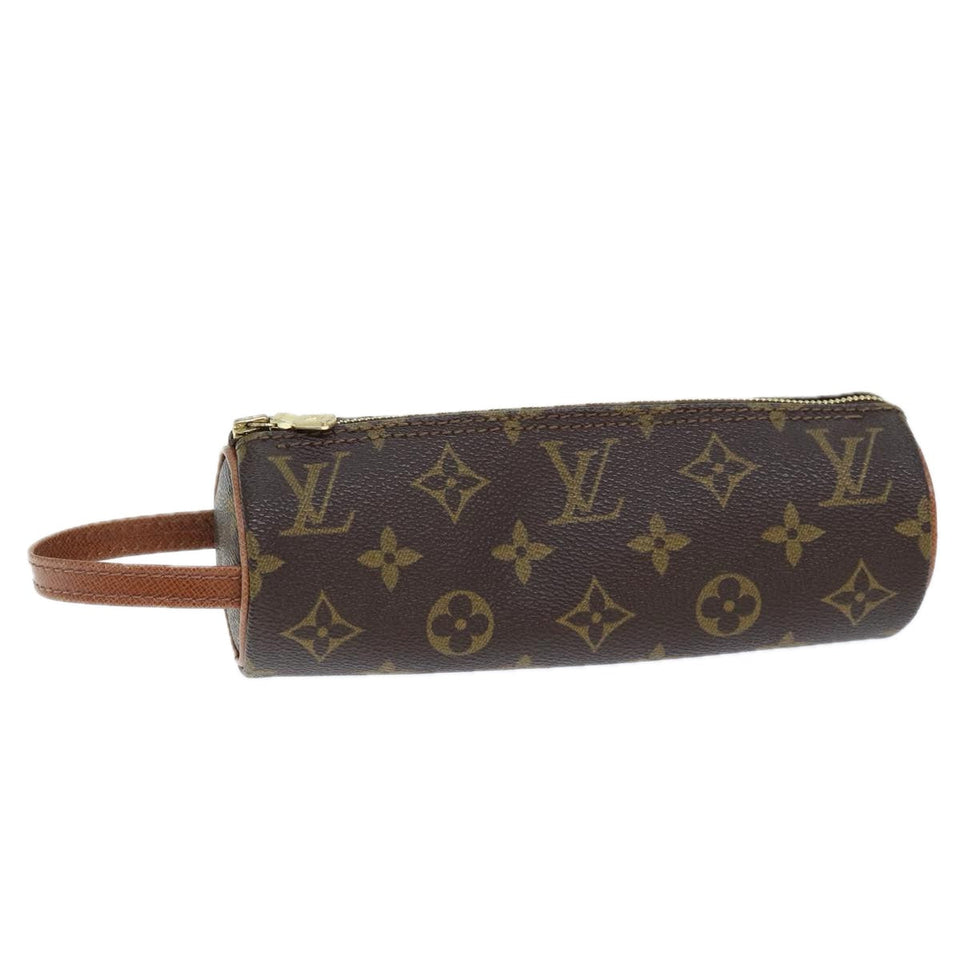 Louis Vuitton Trousse Rond  Canvas Clutch Bag