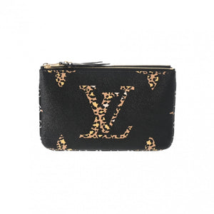Louis Vuitton Double Zip  Canvas Clutch Bag