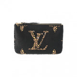 Louis Vuitton Double Zip  Canvas Clutch Bag