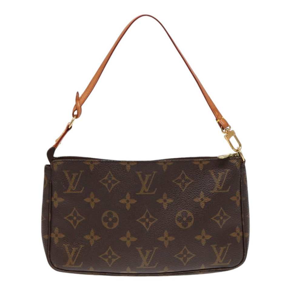 Louis Vuitton Pochette Accessoire  Canvas Clutch Bag