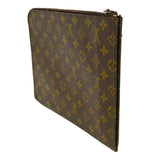 Louis Vuitton Poche Document  Canvas Clutch Bag