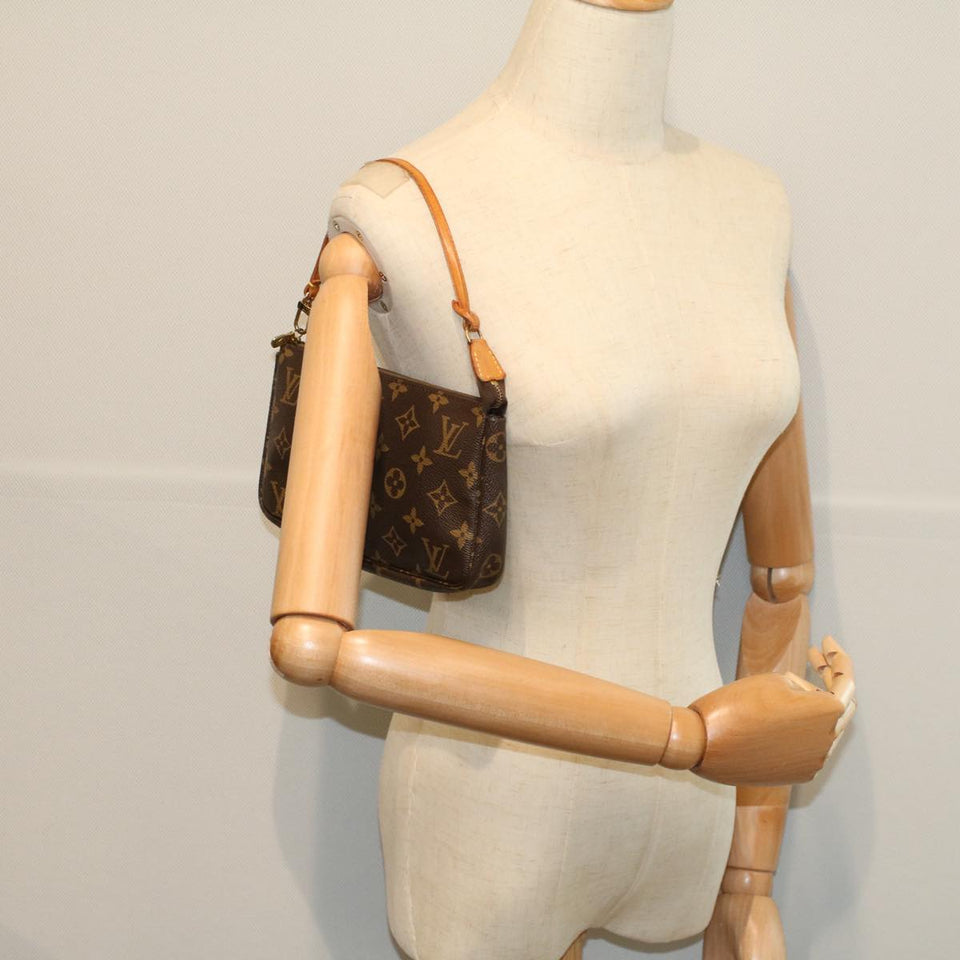 Louis Vuitton Pochette Accessoire  Canvas Clutch Bag