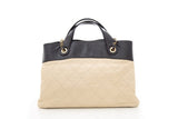 Chanel Black & Cream Mix hopping Handbag