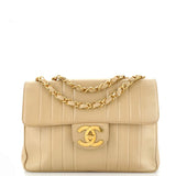 CHANEL Vintage Classic Single Flap Bag Vertical Quilt Lambskin Jumbo