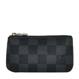 Louis Vuitton Damiere Graphite Poschet Crane Coin Case N60155 Black PVC Leather Men Louis Vuitton