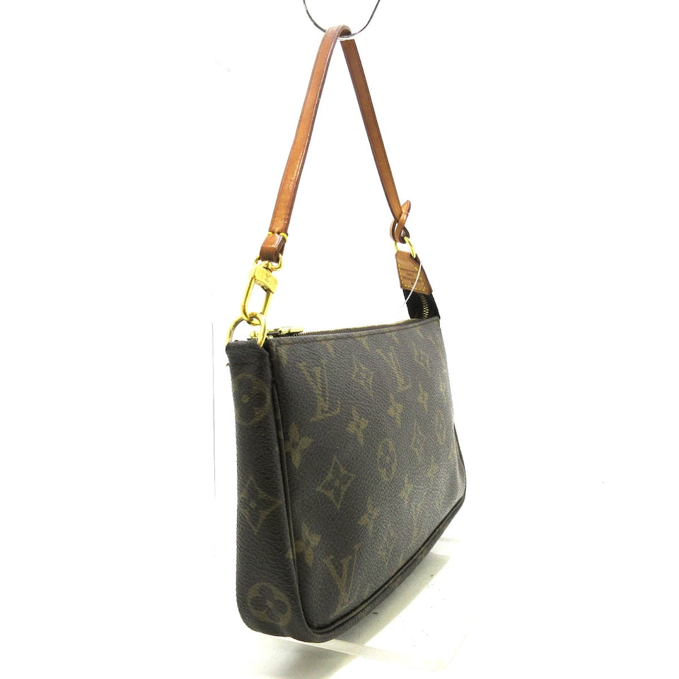 Louis Vuitton Pochette Accessoire  Canvas Clutch Bag
