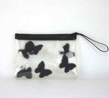 BOTTEGA VENETA Women's clear Wristlet Clutch Bag Butterfly