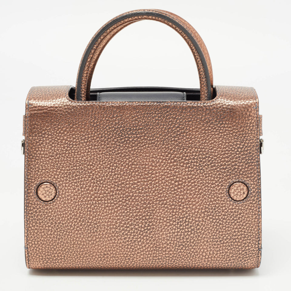 Dior Bronze Leather Mini Diorever Tote