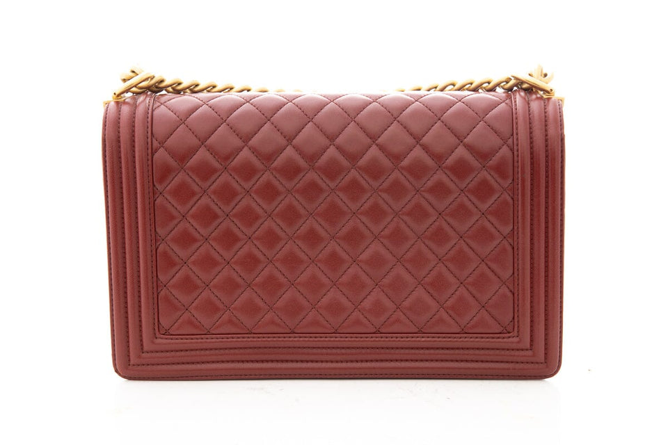 Chanel 2018 Red Medium Boy Bag Handbag
