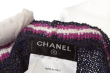 Chanel Mulberry and Pink Cable Knit Sweater Dress SZ 38