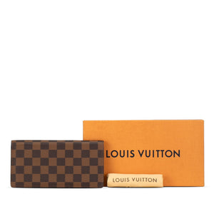 Louis Vuitton Damier Portefolio Sarah Long Wallet N61734 Brown PVC Leather  Louis Vuitton Long Wallet