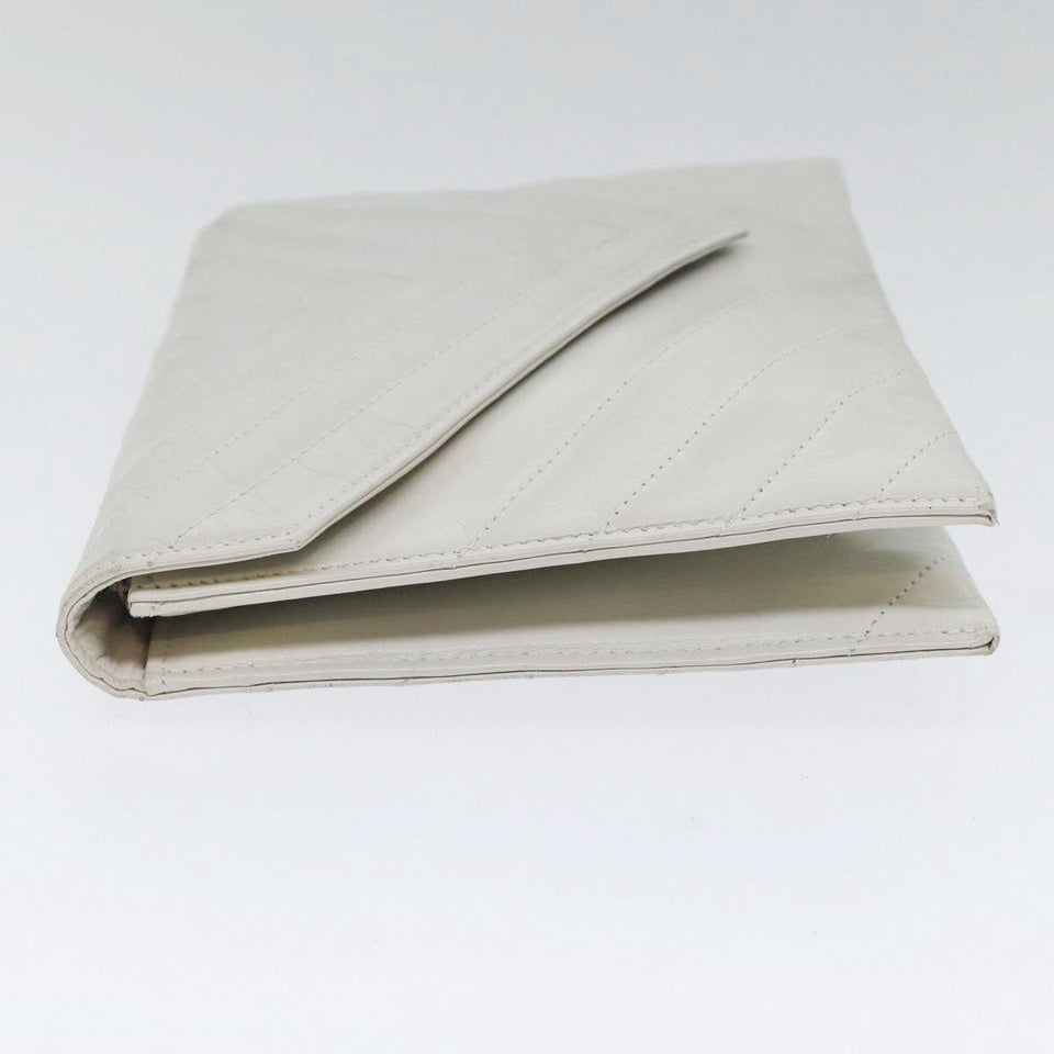 Saint Laurent Enveloppe  Leather Clutch Bag ()