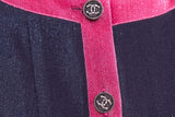 Chanel ICON 2022 Blue & Pink Short Sleeve Jacket SZ 38 NWT