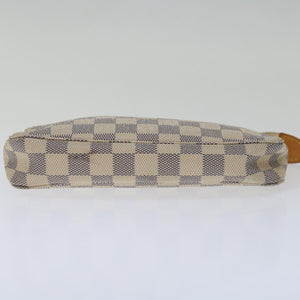 Louis Vuitton Pochette Accessoire  Canvas Clutch Bag