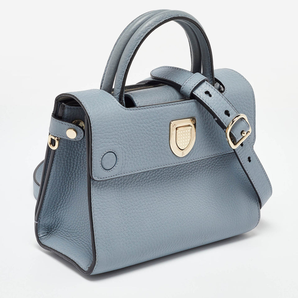 Dior Blue Leather Mini Diorever Tote