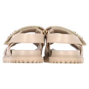 Dior DiorAct Slingback Sandals in Beige Leather