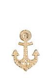 Chanel F/W 2020 Gold & Pearl Anchor Brooch