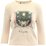 Dior Cancer Zodiac Sweater in Light Pink Cashmere