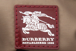 Burberry Red & Beige Nova Tote