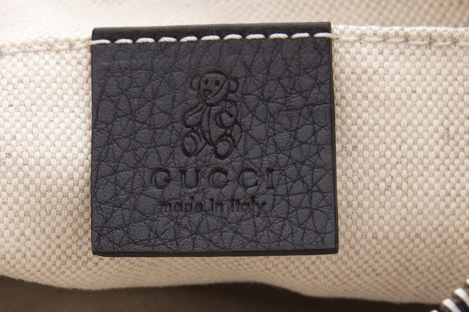 Gucci Black Small Pebbled Leather Soho Handbag