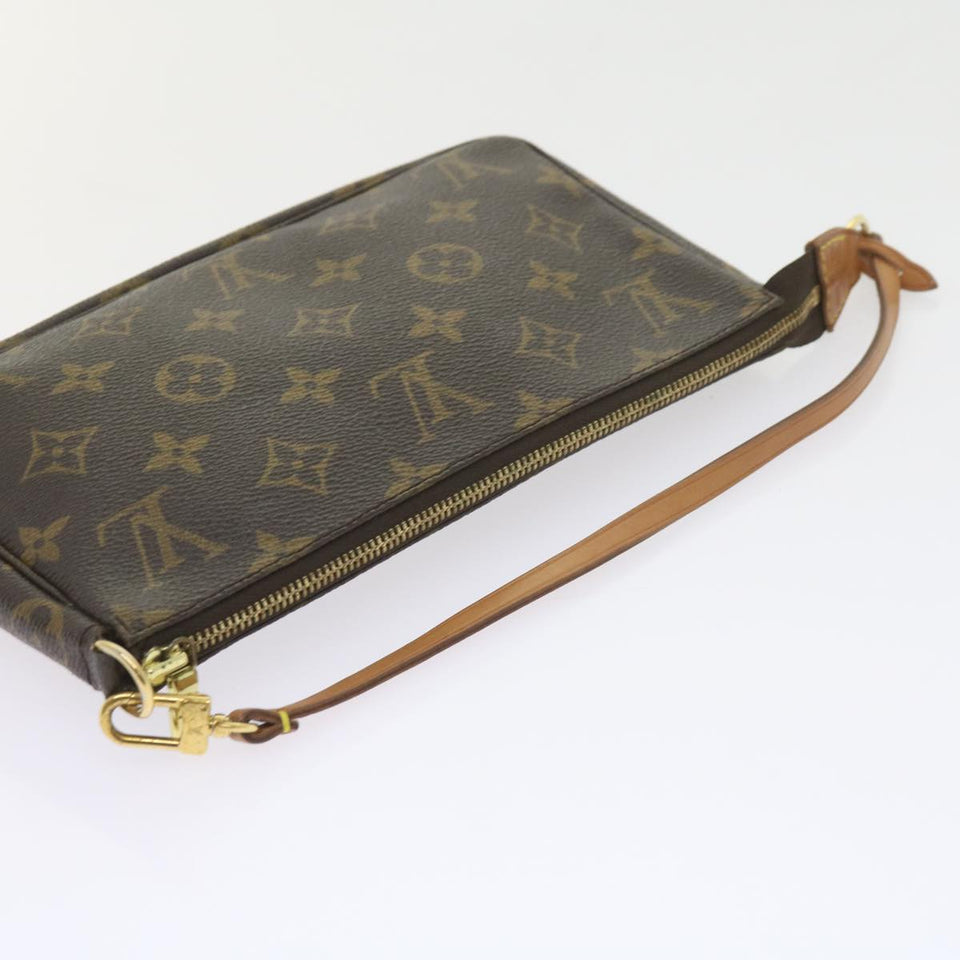 Louis Vuitton Pochette Accessoire  Canvas Clutch Bag