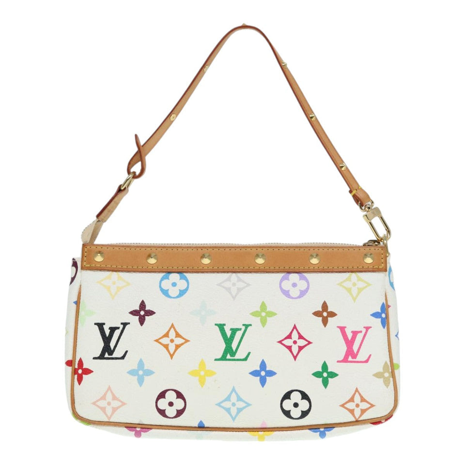 Louis Vuitton Pochette Accessoire  Canvas Clutch Bag