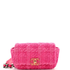 CHANEL 19 Belt Bag Quilted Tweed