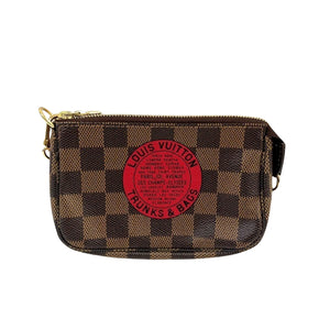 Louis Vuitton Mini Pochette Accessoires  Canvas Clutch Bag