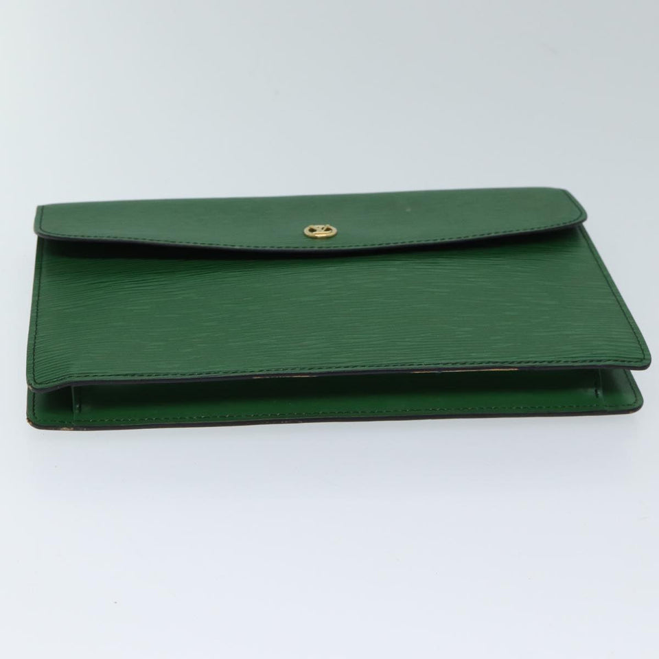 Louis Vuitton Epi Montaigne 27 Clutch Bag Green