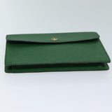 Louis Vuitton Epi Montaigne 27 Clutch Bag Green