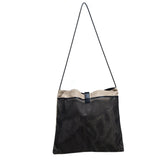 Dior  Oblique Canvas And Mesh Shoulder Bag