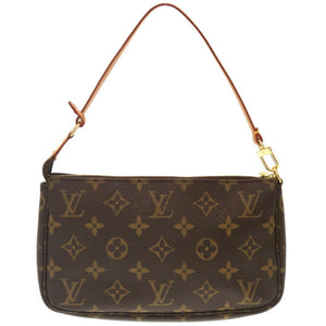 Louis Vuitton Pochette Accessoire  Canvas Clutch Bag