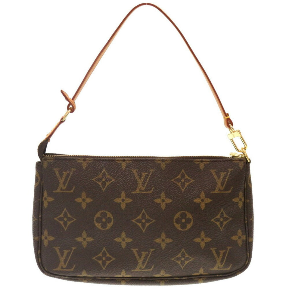 Louis Vuitton Pochette Accessoire  Canvas Clutch Bag