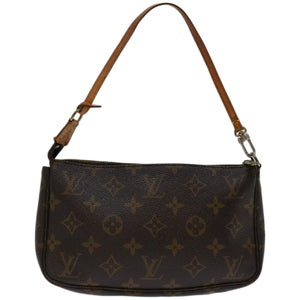 Louis Vuitton Pochette Accessoire  Canvas Clutch Bag
