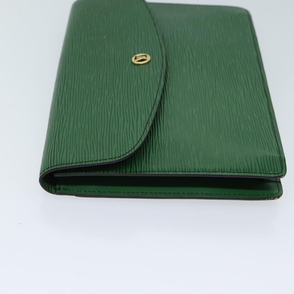 Louis Vuitton Epi Montaigne 27 Clutch Bag Green