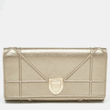 Gold Leather Diorama Continental Wallet