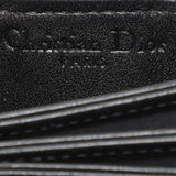 Dior Black Cannage Patent Leather Lady Dior 5 Gusset Card Holder