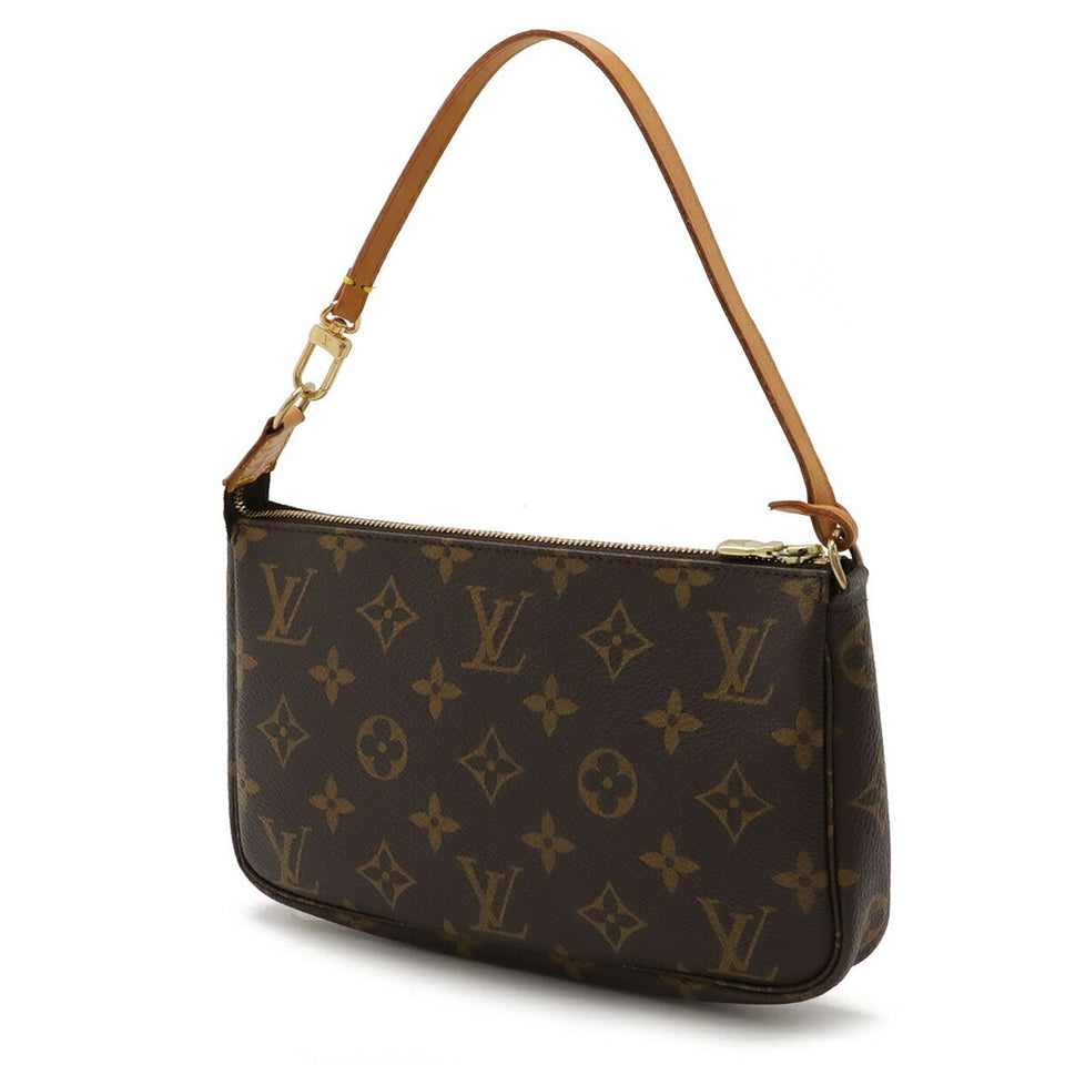 Louis Vuitton Pochette Accessoire  Canvas Clutch Bag