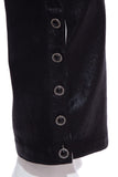 Chanel Black Sparkle Stretch Lambskin Pants SZ 38